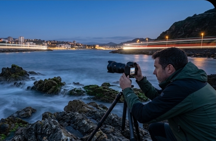 Fotografía de Larga Exposición Cómo capturar estelas de luz y agua seda